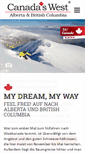 Mobile Screenshot of canadas-west.de