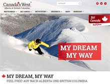 Tablet Screenshot of canadas-west.de